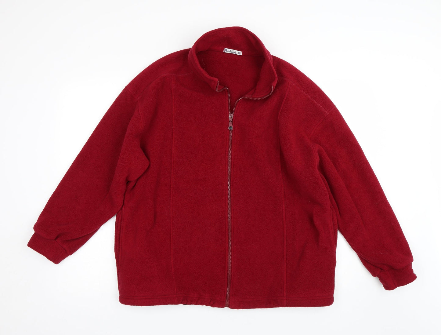 St Micheal Womens Red   Full Zip Sweatshirt Size 14