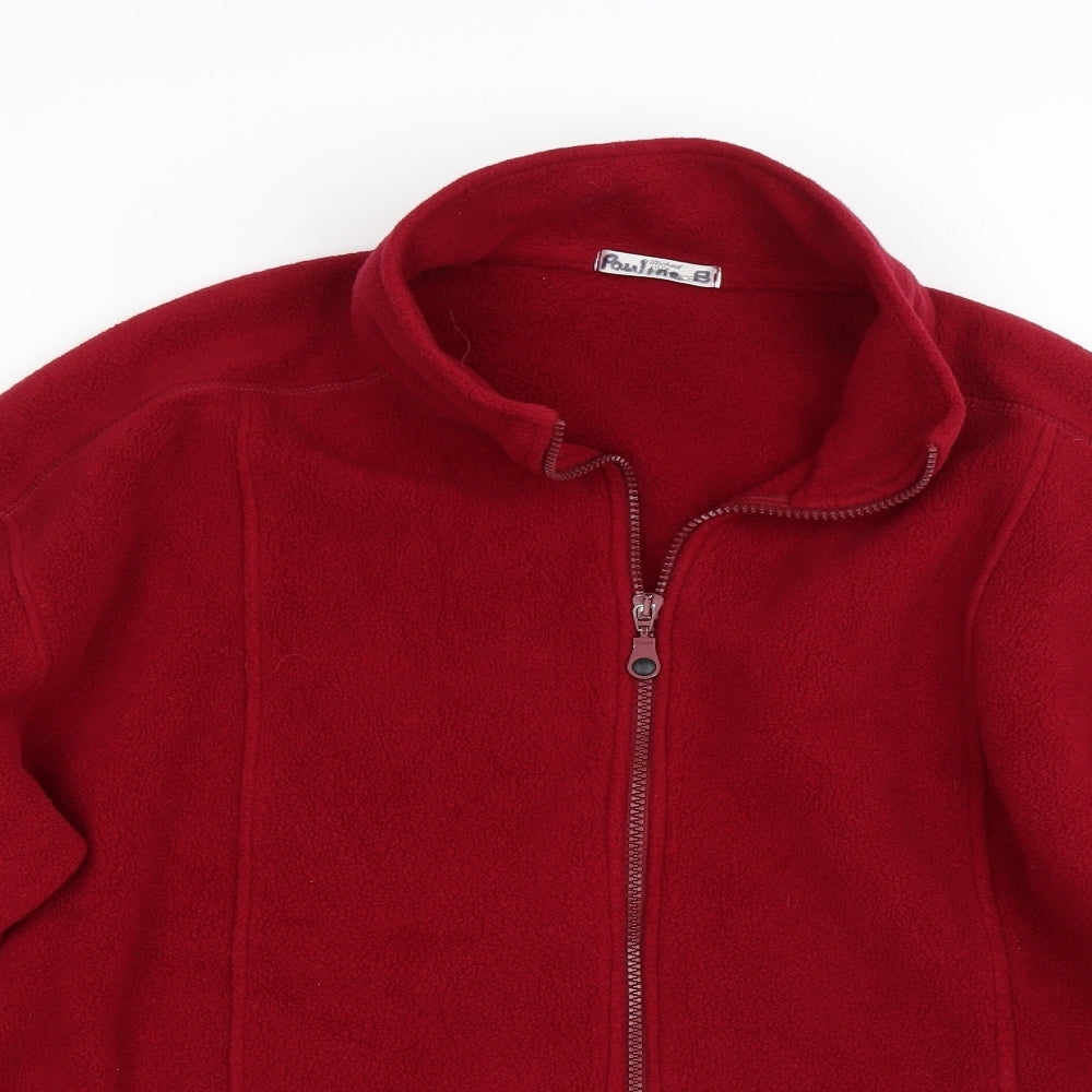St Micheal Womens Red   Full Zip Sweatshirt Size 14