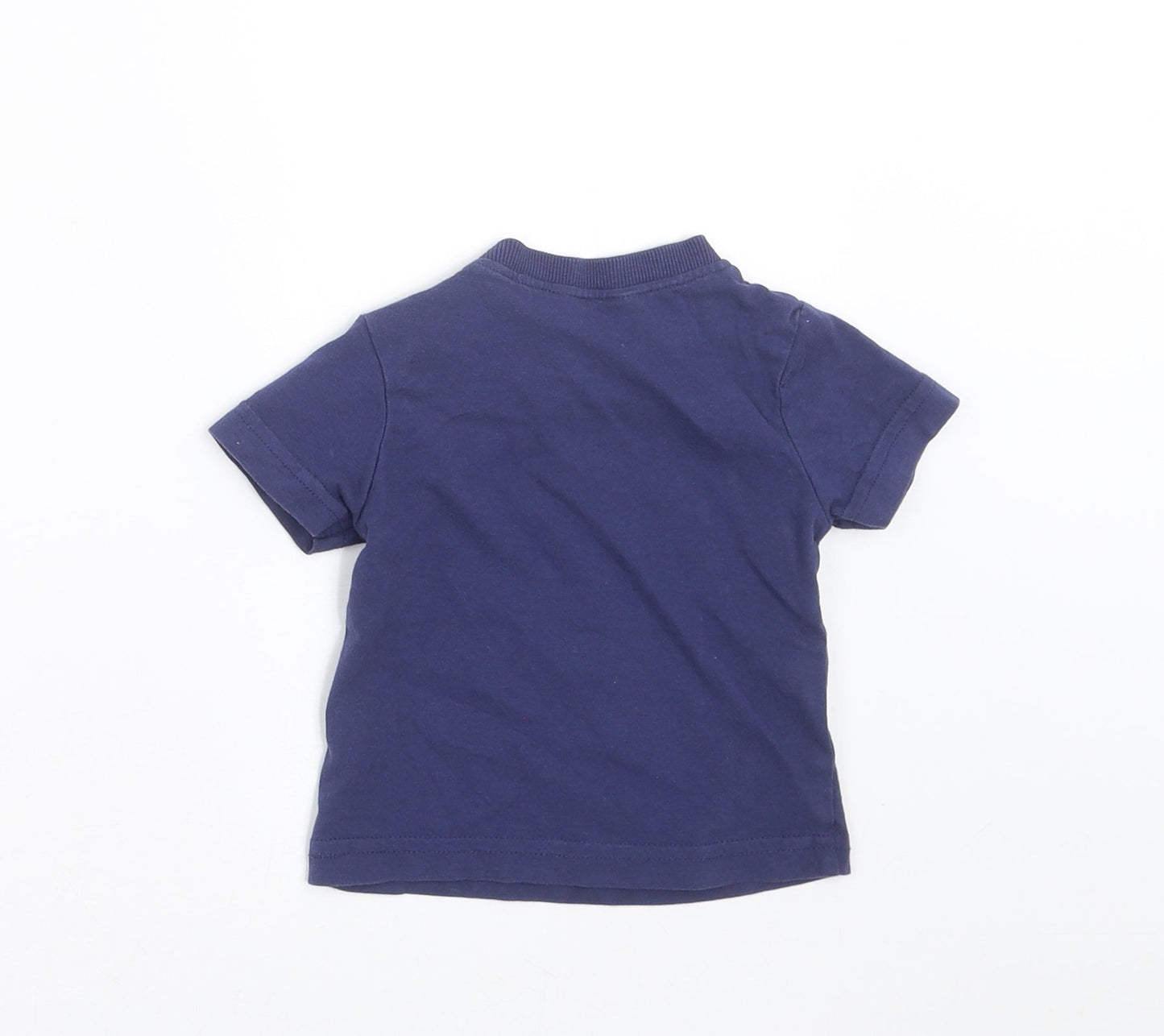 M&Co Baby Blue   Basic T-Shirt Size 3-6 Months  - Are we there yet?