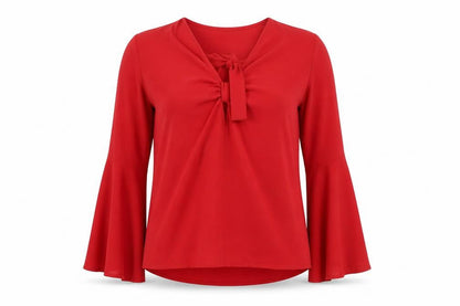 Divided by H&M Womens Red   Basic Blouse Size 8