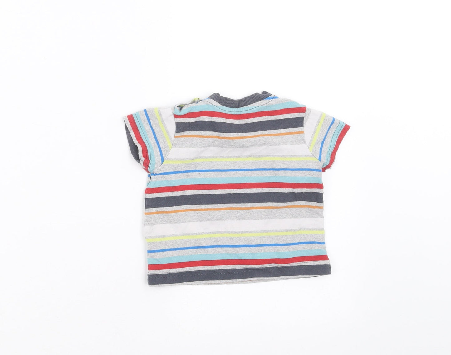 Nutmeg Baby Multicoloured Striped  Basic T-Shirt Size 3-6 Months
