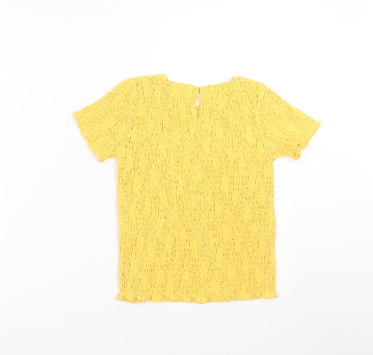 Zara Girls Yellow   Basic T-Shirt Size 10 Years