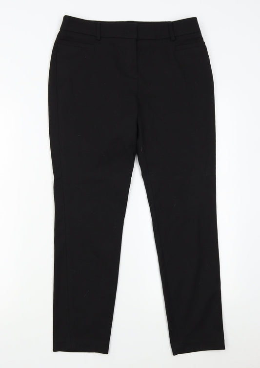 NEXT Womens Black   Trousers  Size 8 L26 in