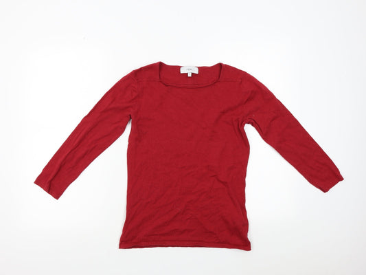 NEXT Womens Red  Knit Pullover Jumper Size 6