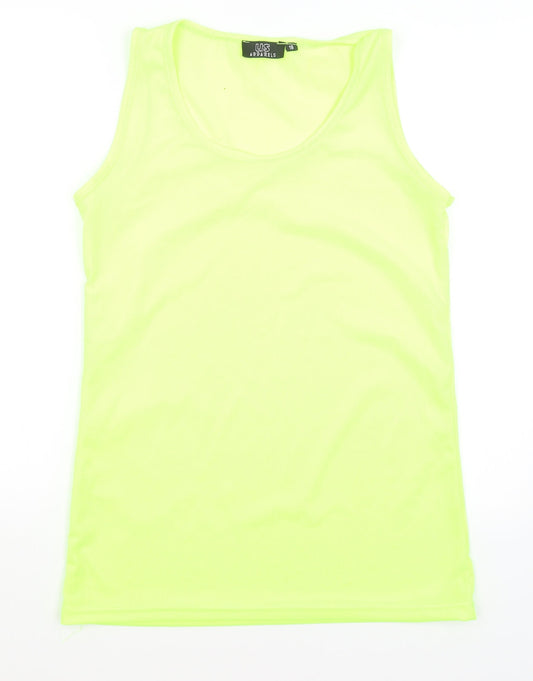 US Apparel Womens Yellow   Basic Tank Size 18