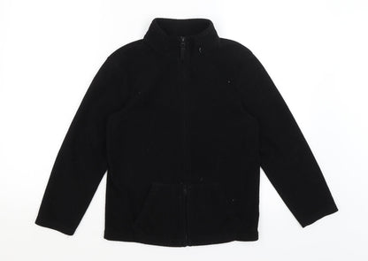 Tu Boys Black   Full Zip Jumper Size 10 Years