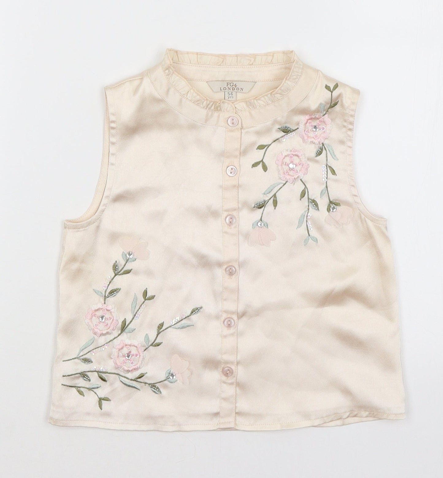 FG London Girls Pink   Basic Button-Up Size 5-6 Years