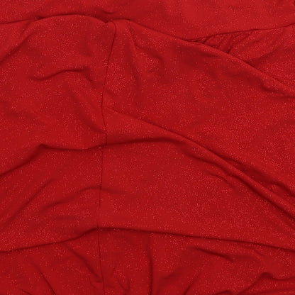 South Womens Red   Basic Blouse Size 12