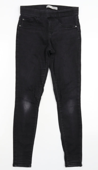 Preloved George Womens Black  Denim Jegging Jeans Size 8 L27 in - Front