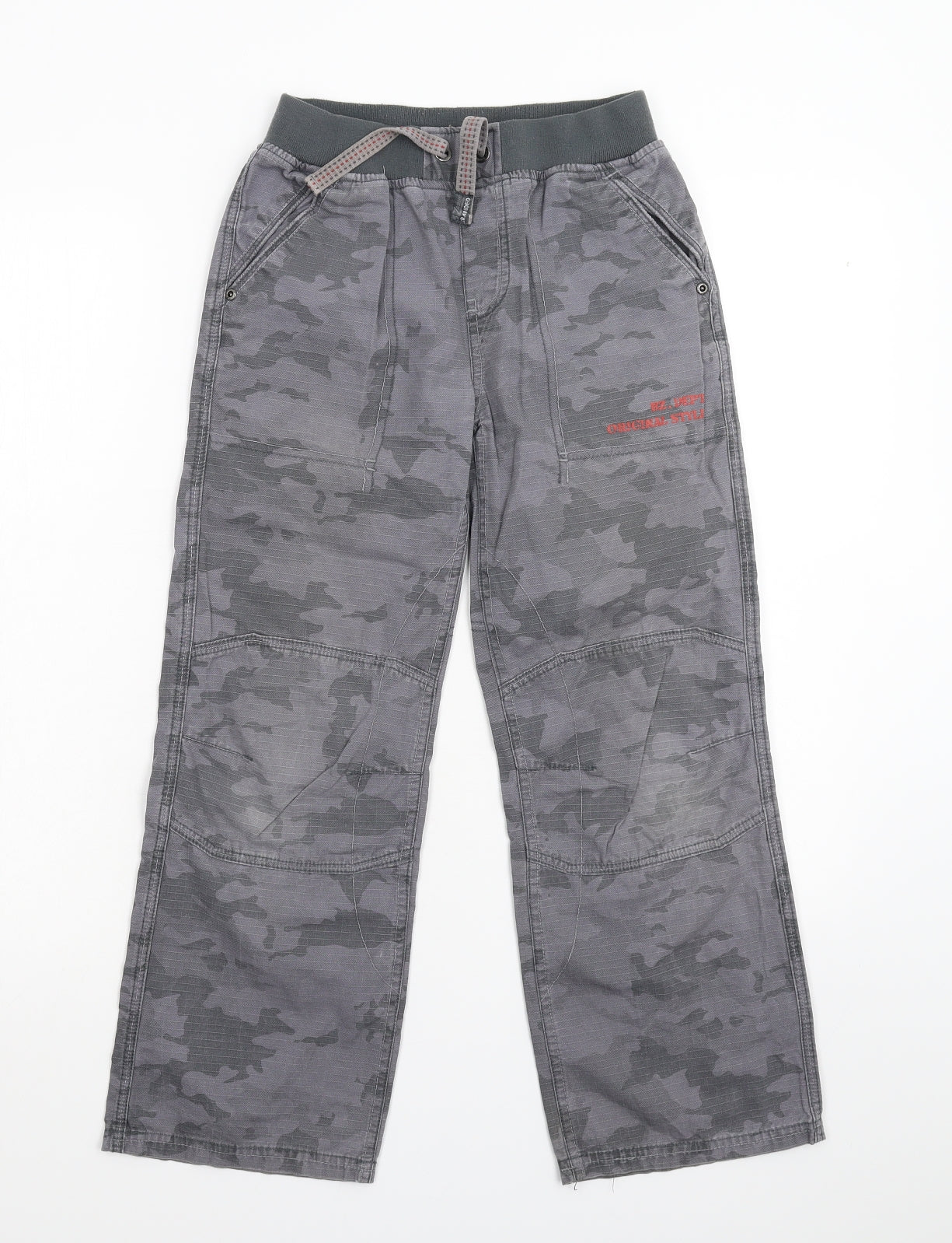 Blue Zoo Boys Grey Camouflage Denim Straight Jeans Size 9 Months