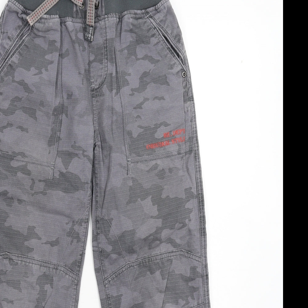 Blue Zoo Boys Grey Camouflage Denim Straight Jeans Size 9 Months