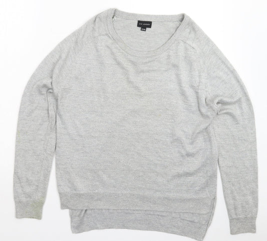 AM London Womens Grey  Knit Pullover Jumper Size 12