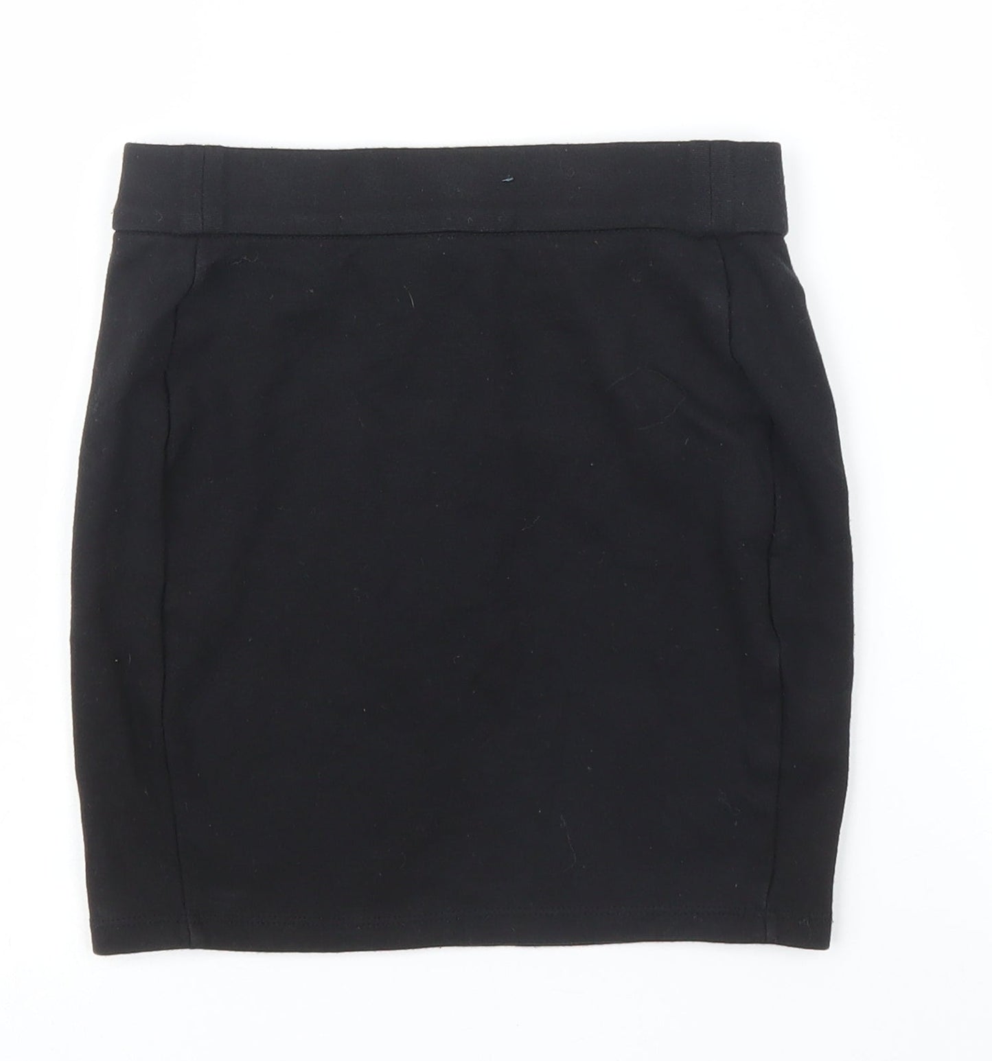M&S Girls Black   Bandage Skirt Size 9 Years