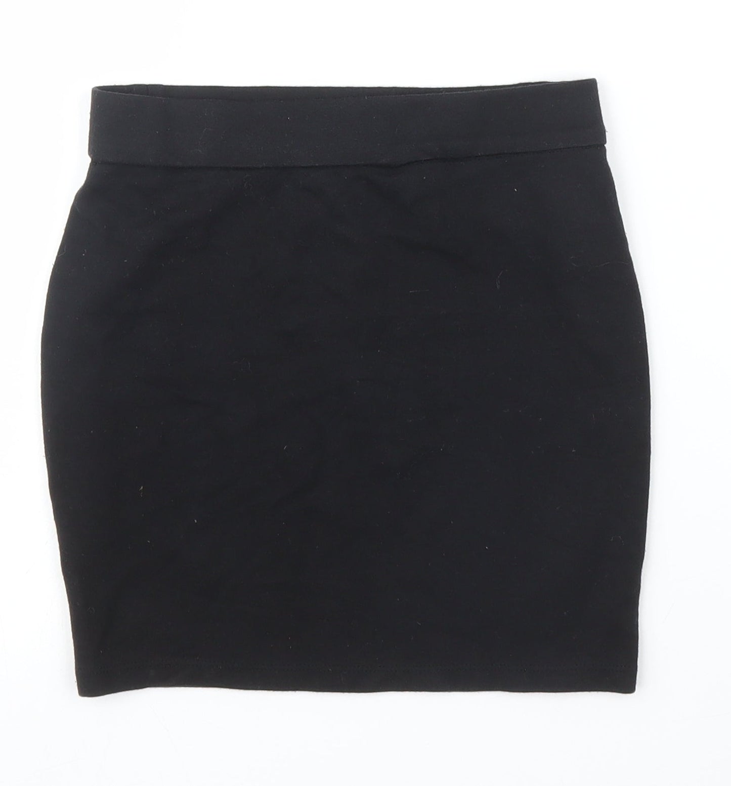 M&S Girls Black   Bandage Skirt Size 9 Years