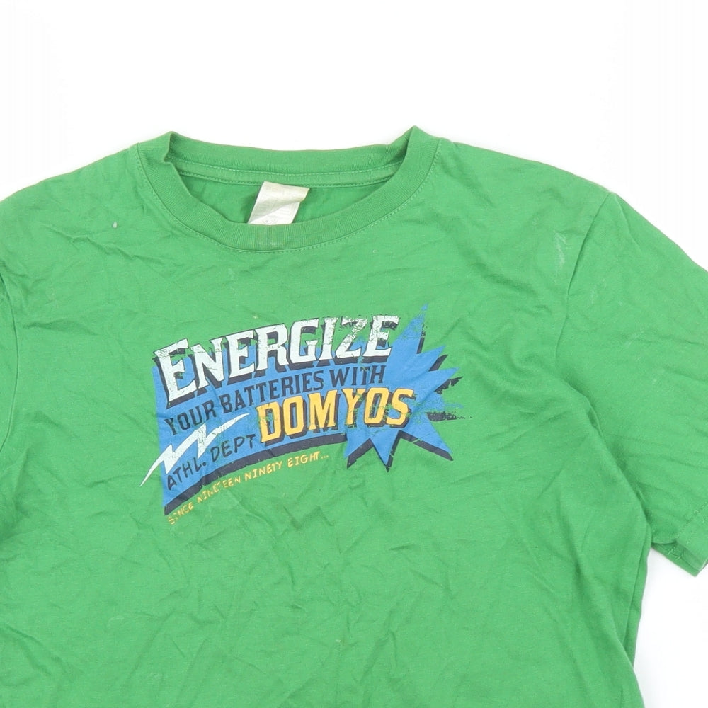 DOMYOS Boys Green   Basic T-Shirt Size 12 Years