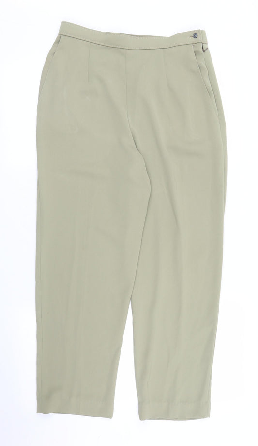 Preworn Womens Green   Trousers  Size 14 L24 in