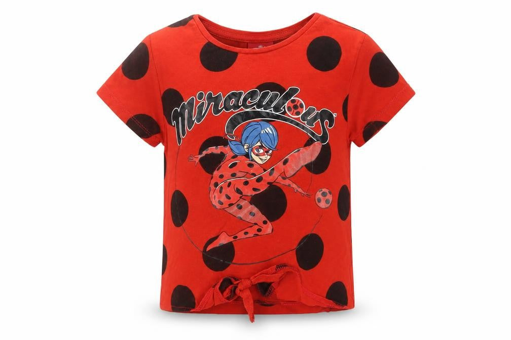 Primark Girls Red Polka Dot  Basic T-Shirt Size 2 Years