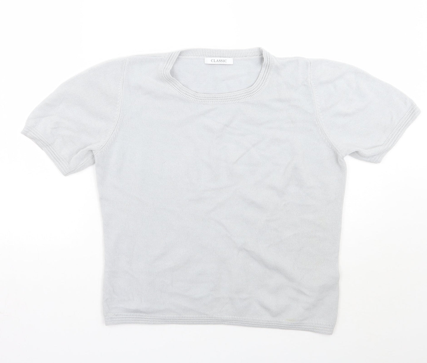 Marks and Spencer Womens Grey   Basic T-Shirt Size 12