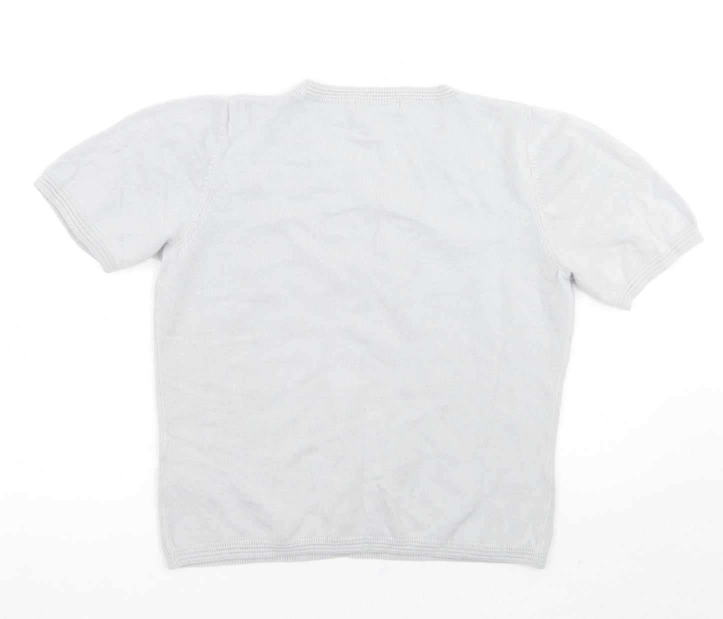 Marks and Spencer Womens Grey   Basic T-Shirt Size 12