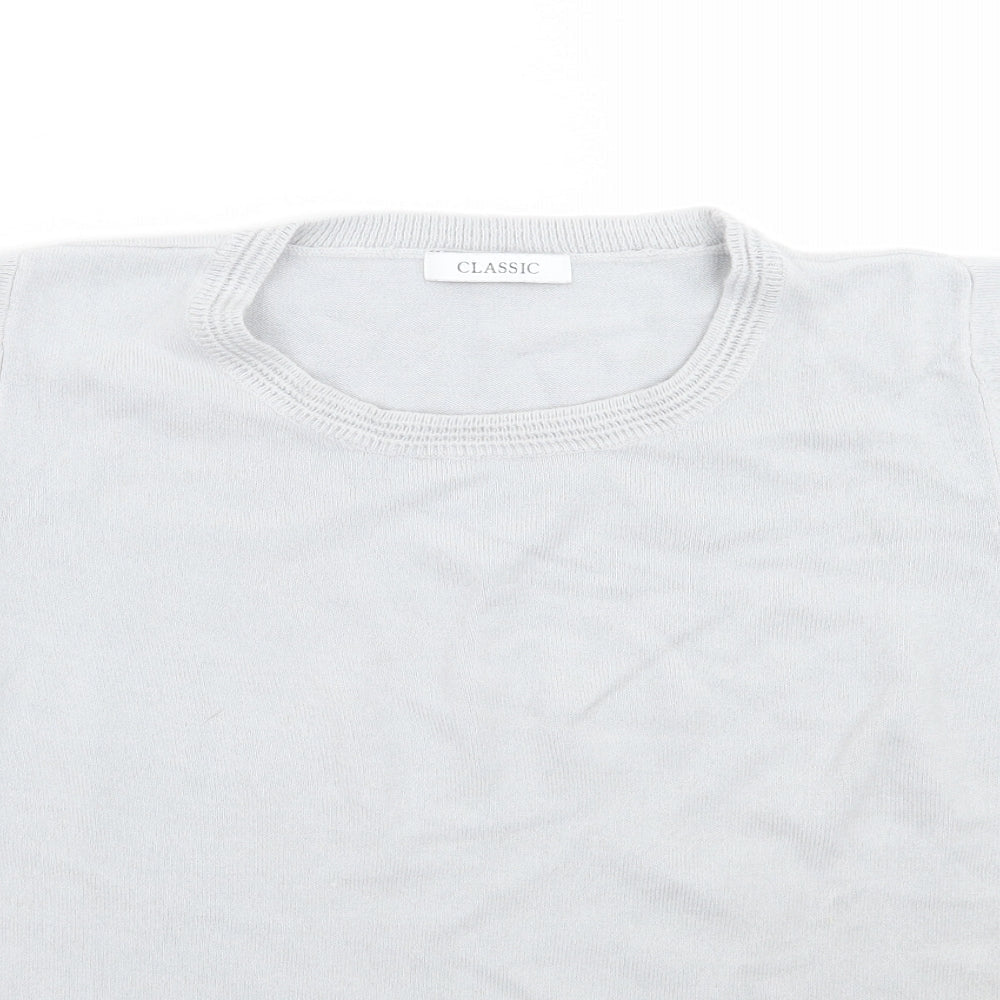 Marks and Spencer Womens Grey   Basic T-Shirt Size 12