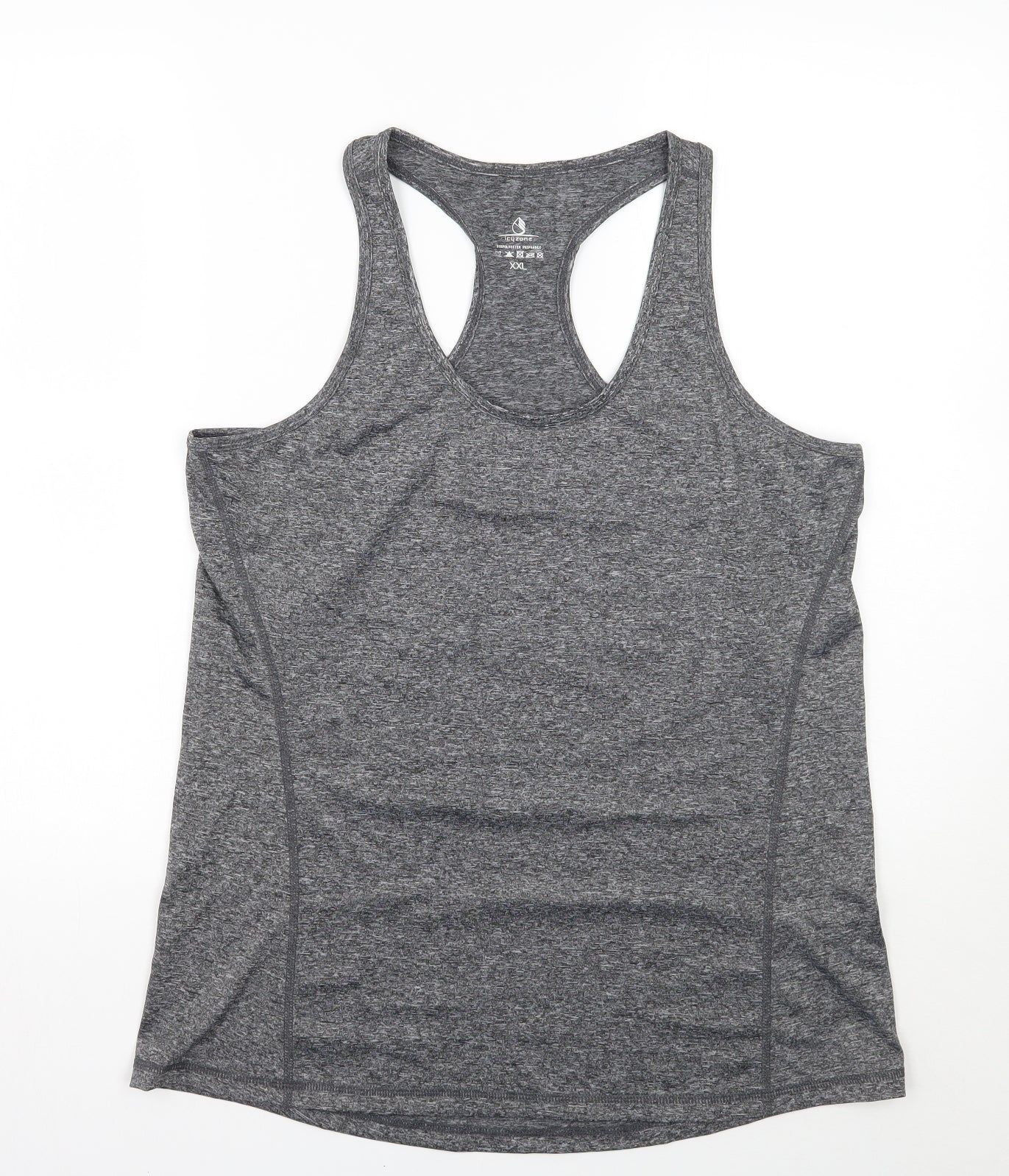 icyzone Womens Grey   Basic Tank Size 2XL