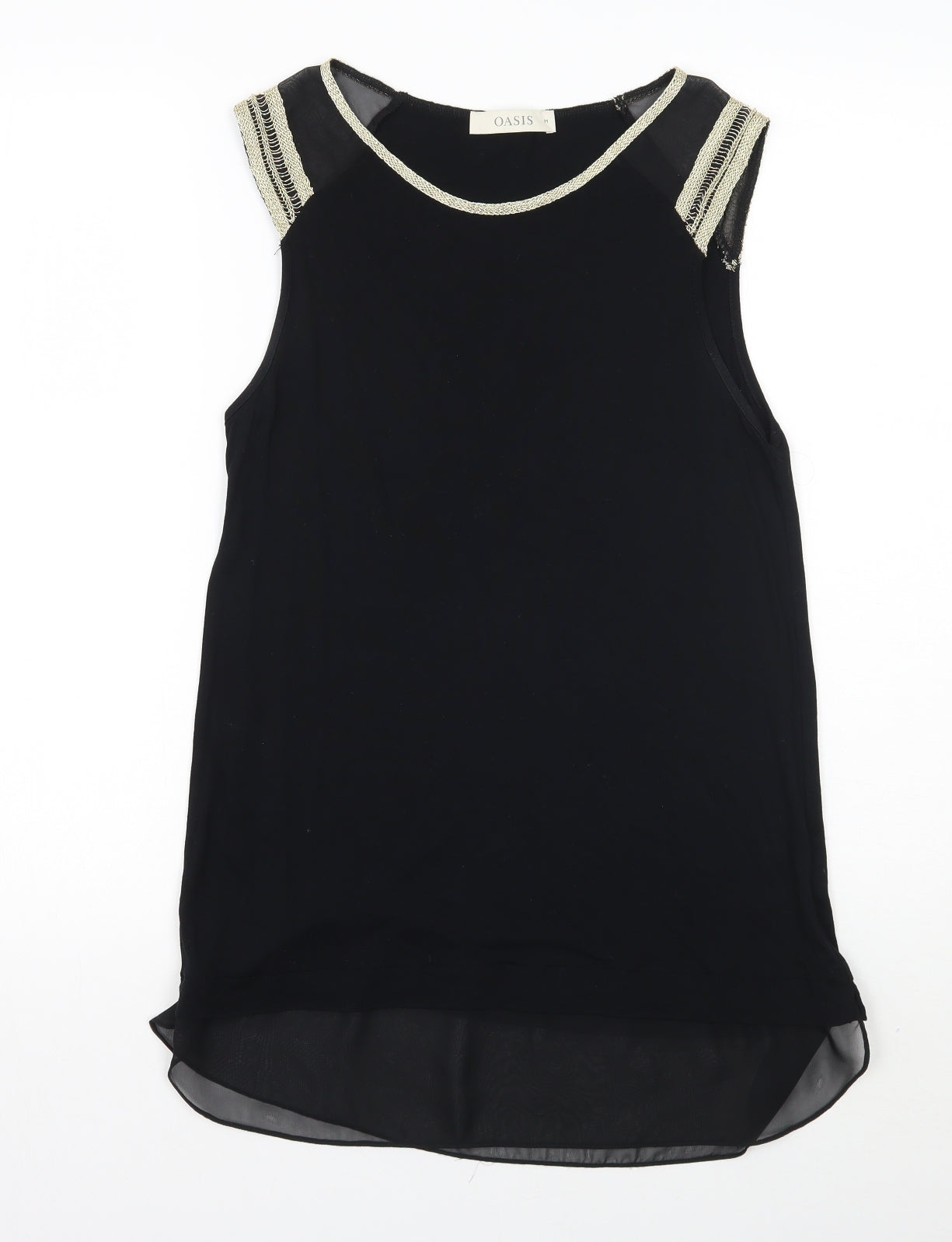 Oasis Womens Black   Basic Blouse Size 10