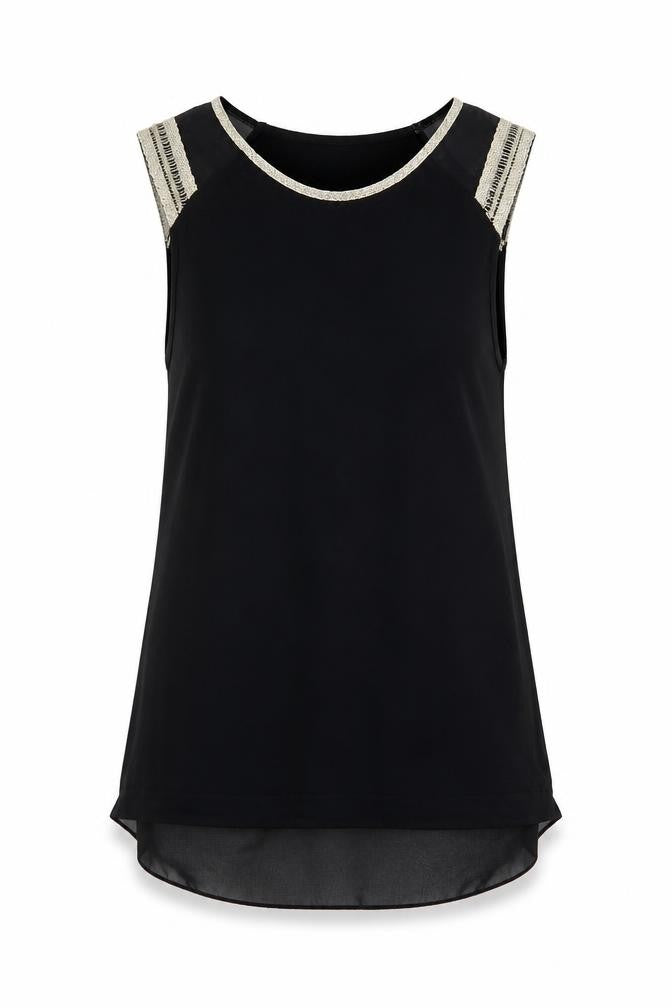 Oasis Womens Black   Basic Blouse Size 10