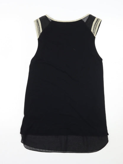 Oasis Womens Black   Basic Blouse Size 10