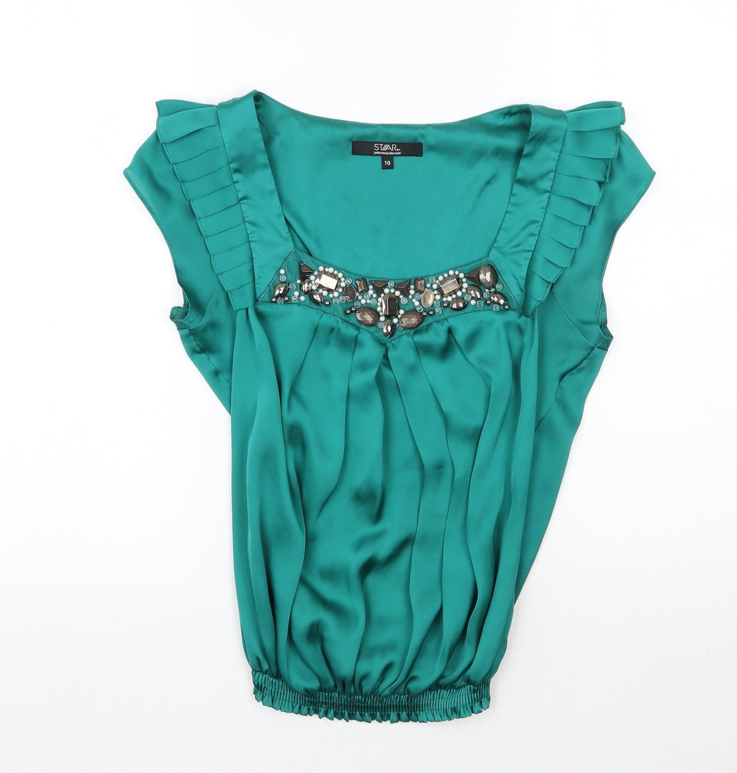 Star Womens Green   Camisole Blouse Size 10