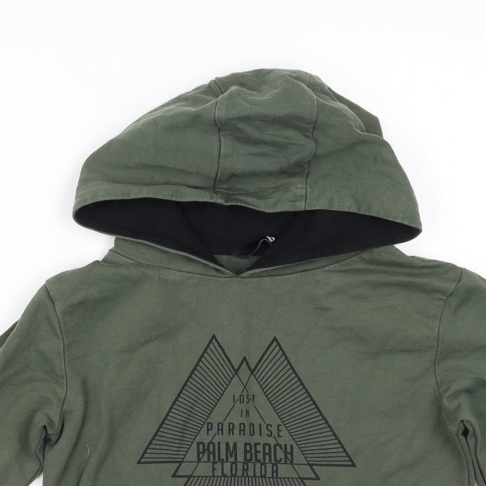 Very Boys Green   Pullover Hoodie Size 7 Years