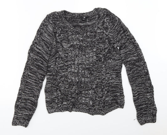 H&M Womens Black   Pullover Jumper Size XS
