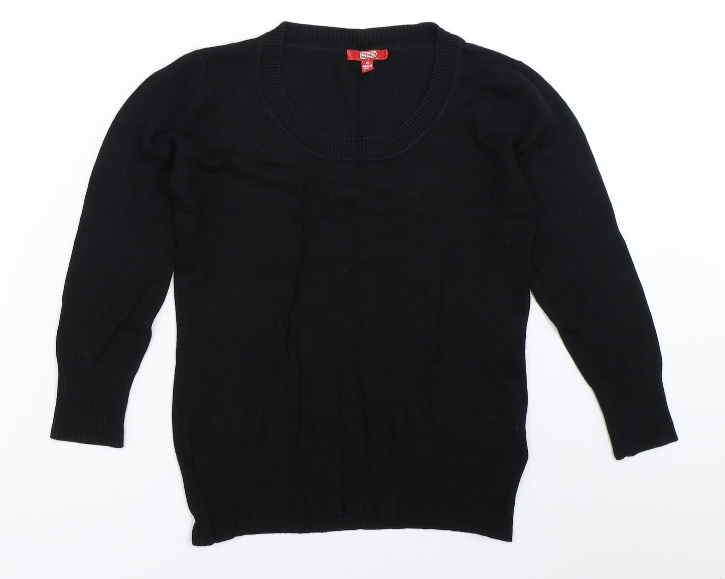 Grace Fashion Womens Black   Pullover Jumper Size 10