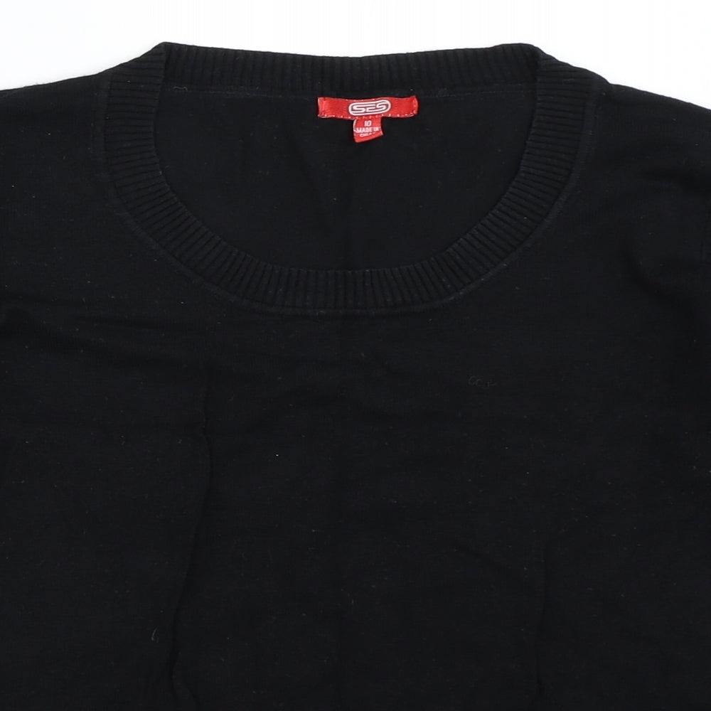 Grace Fashion Womens Black   Pullover Jumper Size 10