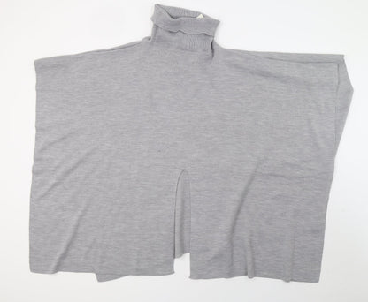 F&F Womens Grey  Knit Pullover Sweatshirt One Size