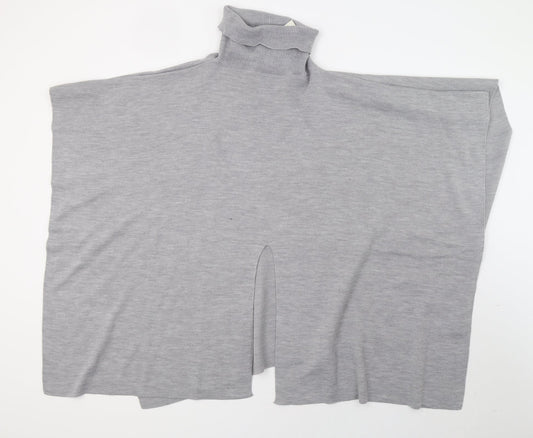 F&F Womens Grey  Knit Pullover Sweatshirt One Size