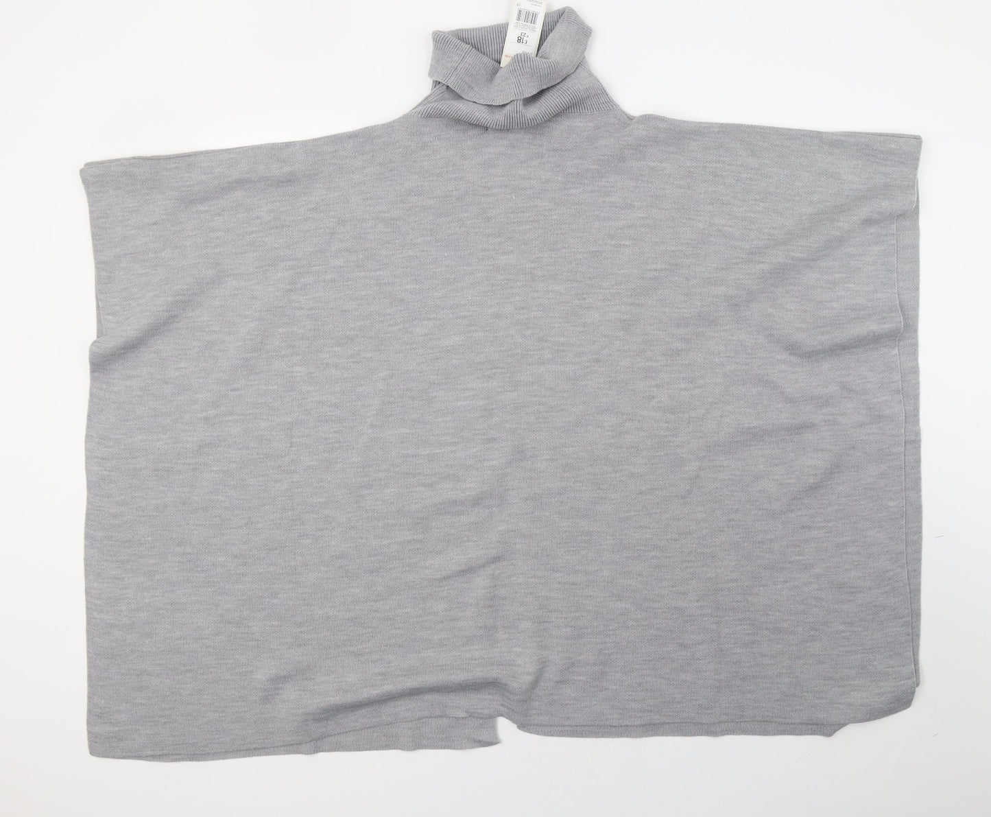 F&F Womens Grey  Knit Pullover Sweatshirt One Size