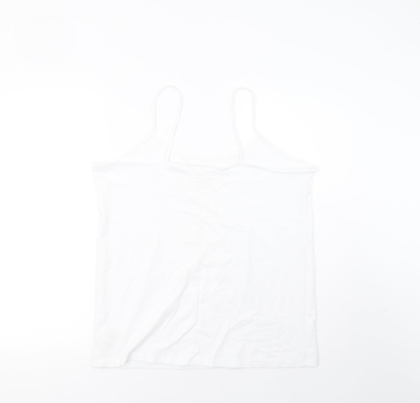 Peacocks Womens White   Basic Tank Size 22