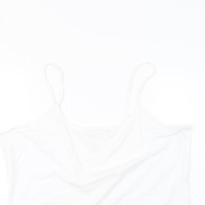 Peacocks Womens White   Basic Tank Size 22