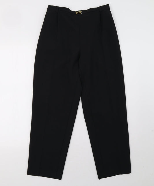 Marks and Spencer Womens Black   Trousers  Size 10 L26 in