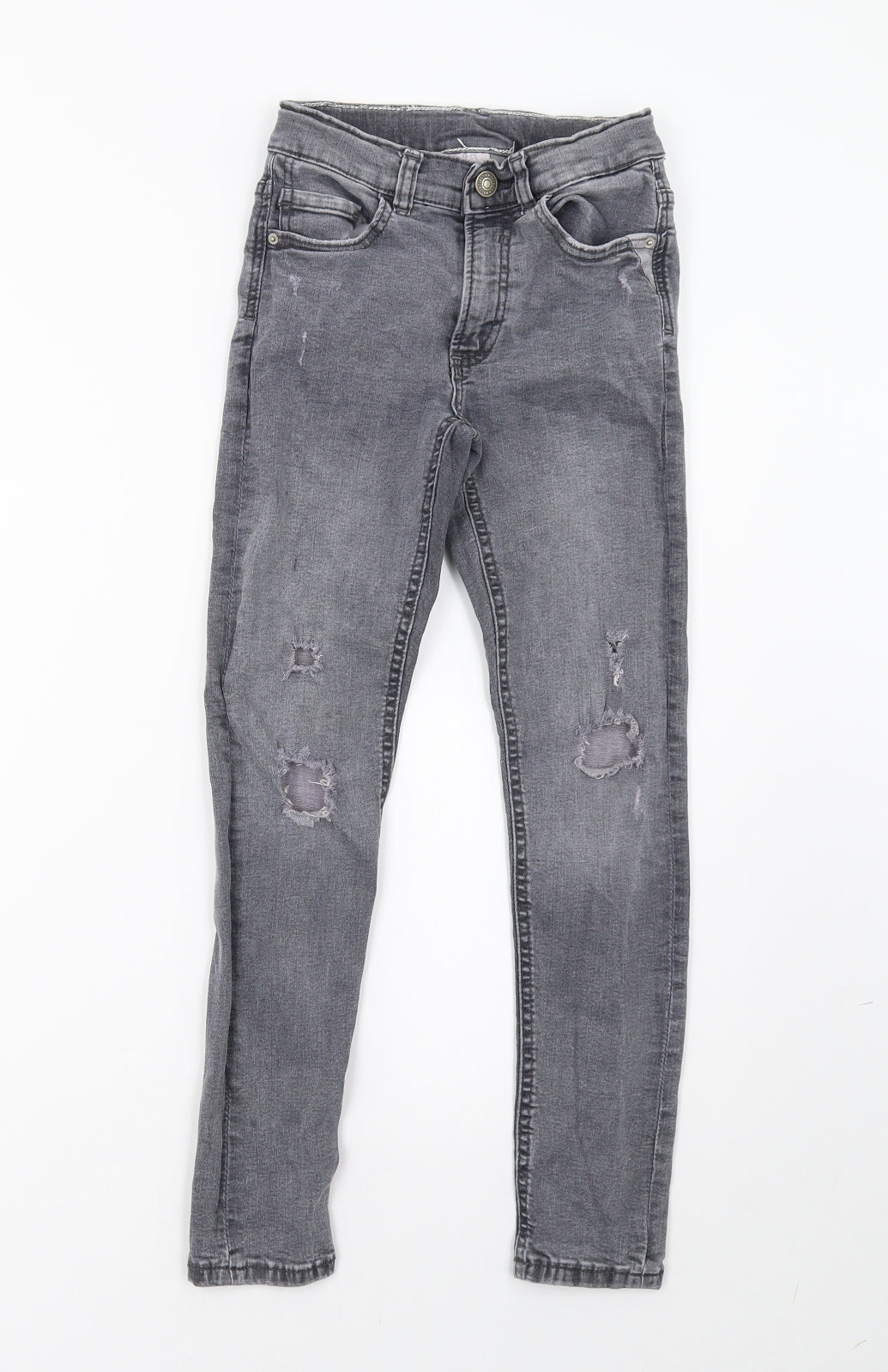 Zara Girls Grey  Denim Skinny Jeans Size 9 Months