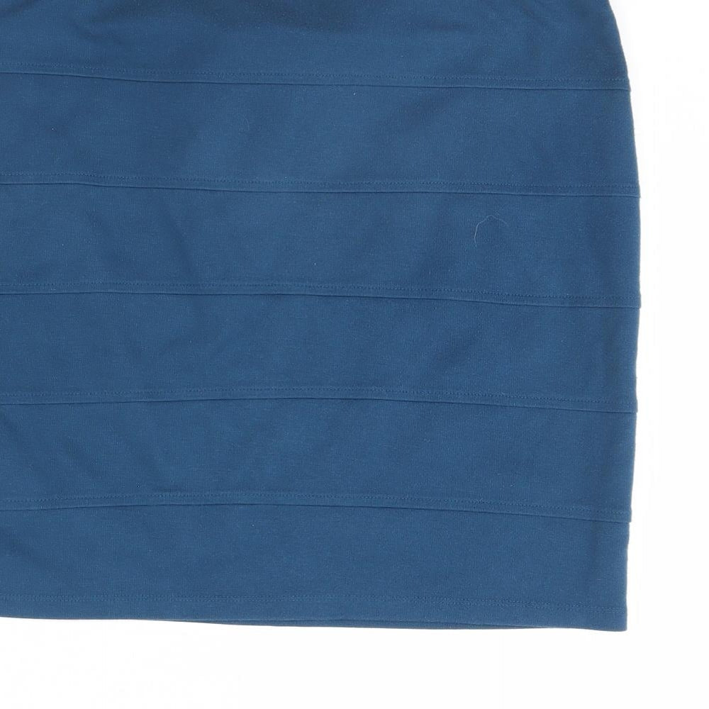 FOREVER 21 Womens Blue   Mini Skirt Size 2XL