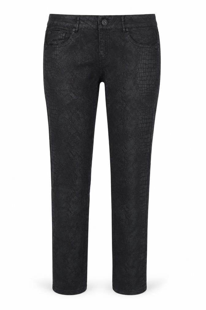 Sapphire Womens Black Animal Print  Trousers  Size 32 in L29 in