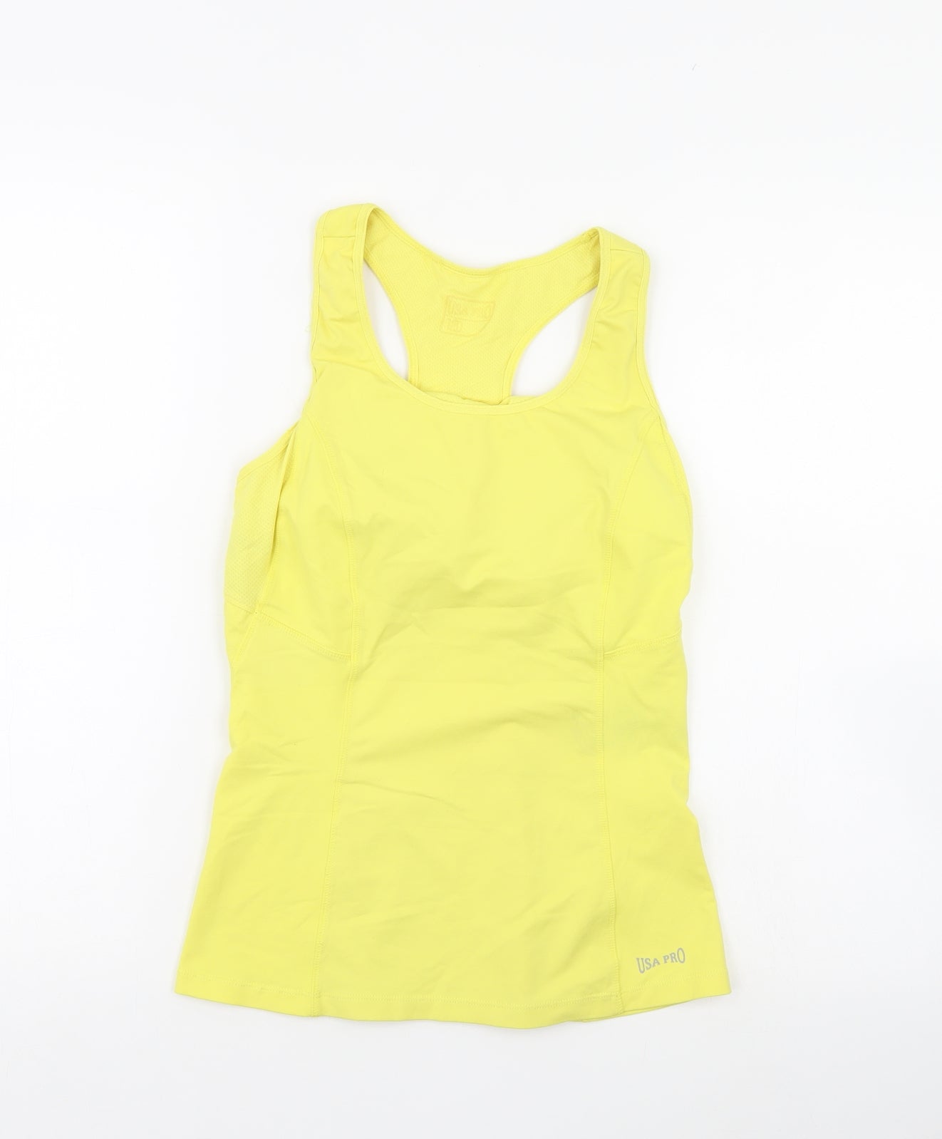 USA Pro Womens Yellow   Basic Tank