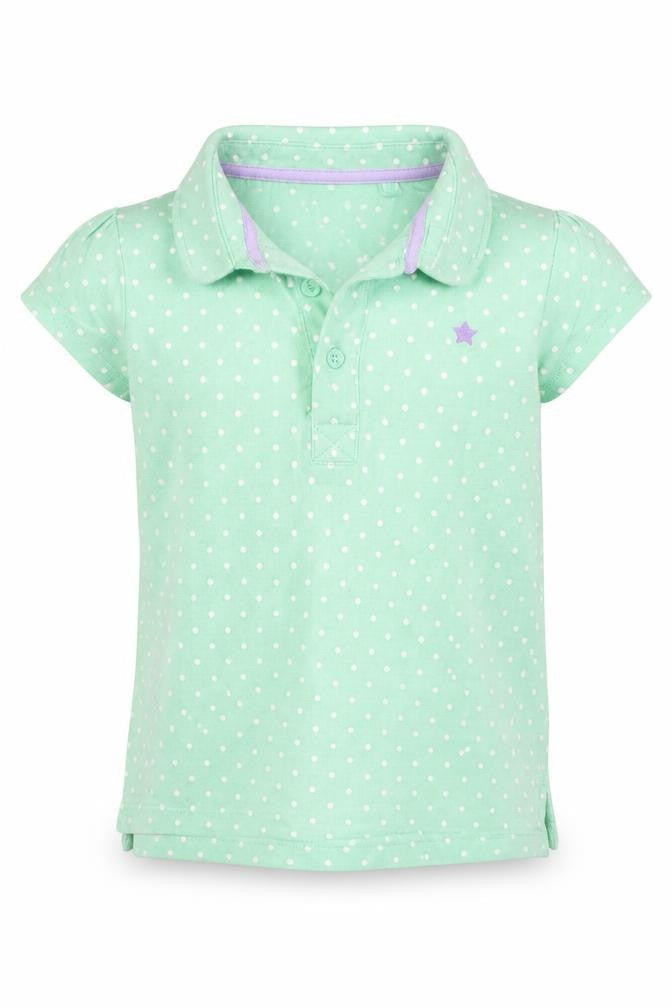 NEXT Girls Green Polka Dot  Basic Polo Size 18-24 Months