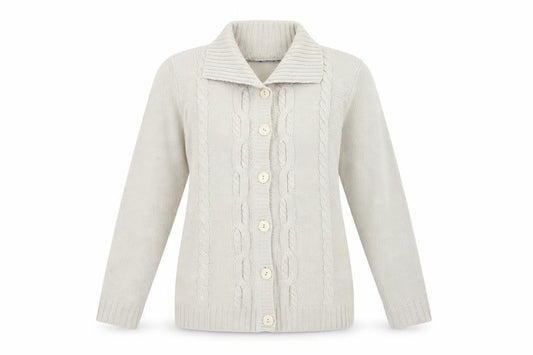 Bonmarché Womens Beige Cardigan Jumper Size L