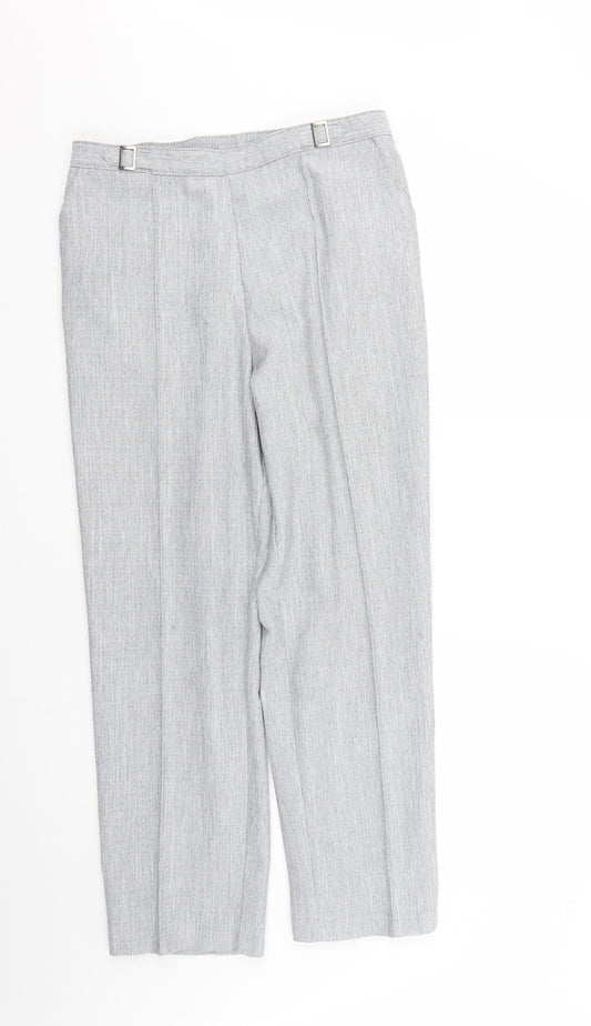 Marks and Spencer Womens Grey   Trousers  Size 14 L26 in