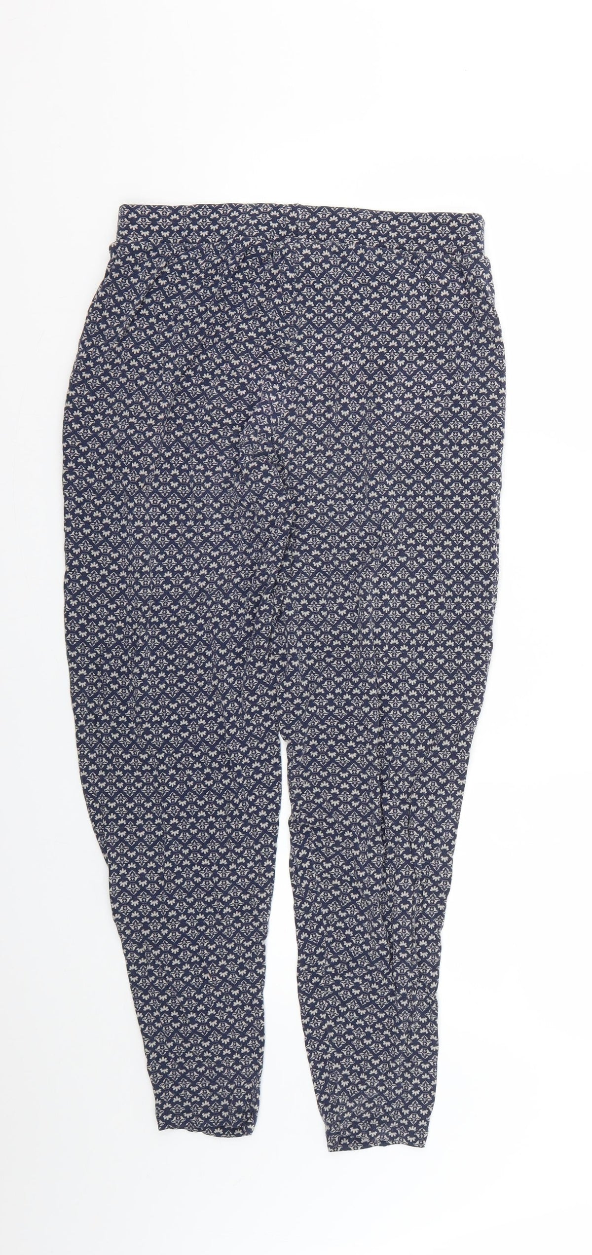 tnext Womens Blue Floral  Trousers  Size 10 L24 in