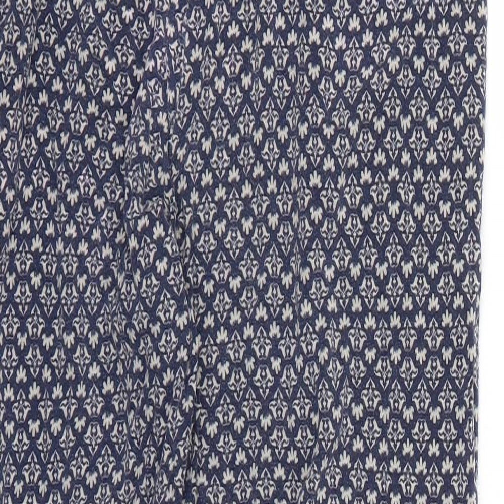 tnext Womens Blue Floral  Trousers  Size 10 L24 in