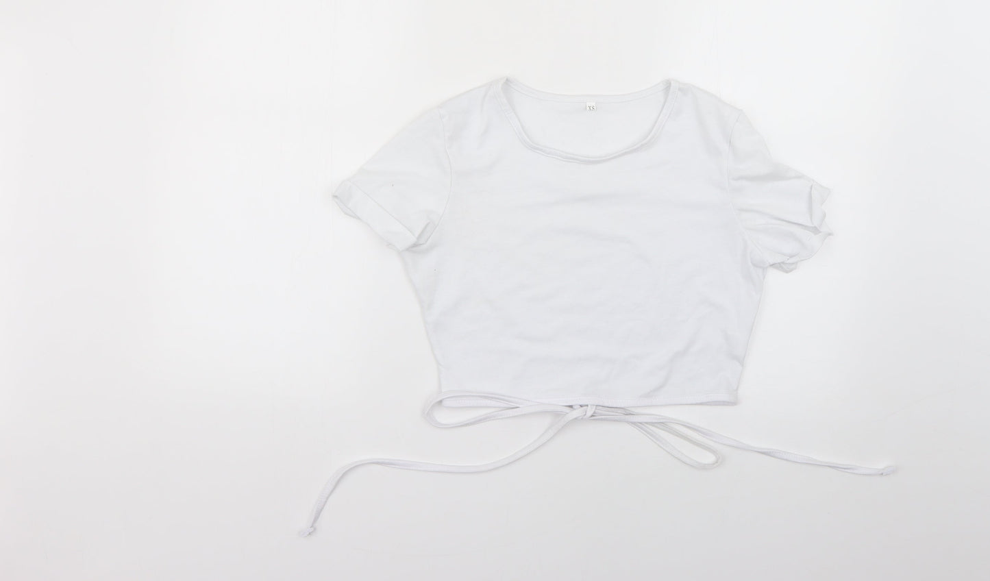 Preworn Womens White   Basic T-Shirt Size XS