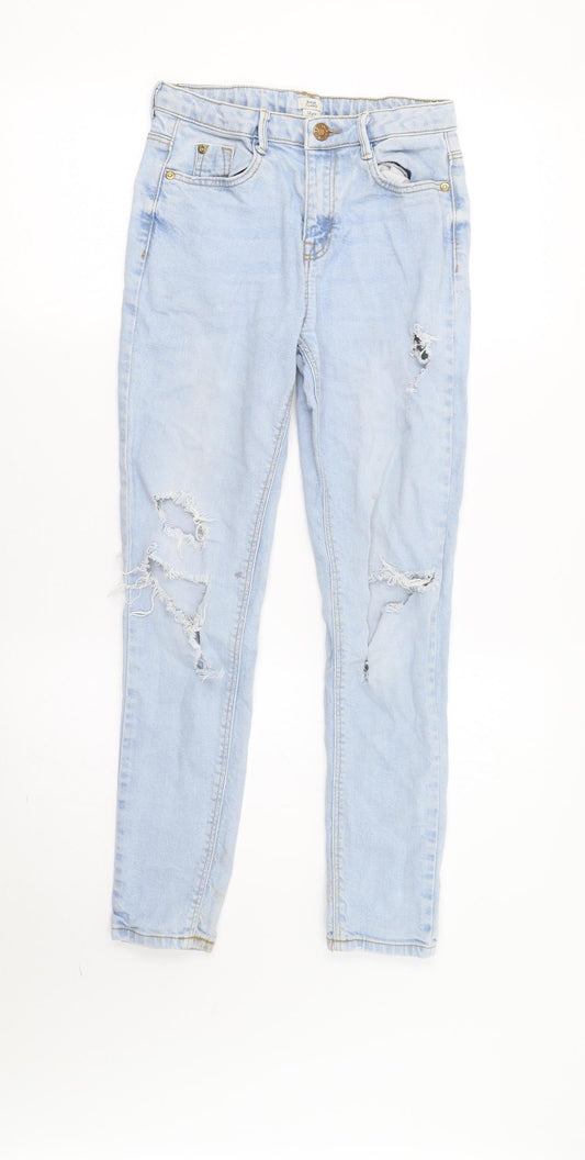 River Island Girls Blue   Skinny Jeans Size 12 Years